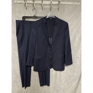 Jos A Bank Suit Men 40L 42L Blue Travel Tech Athletic Performance 36x32 Pants‎